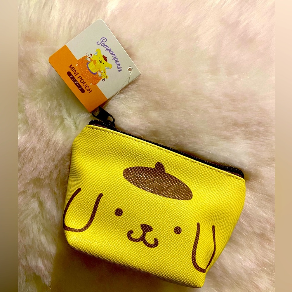 Adorable Sanrio PomPompurin Mini Pouch - coin bag (NWT)